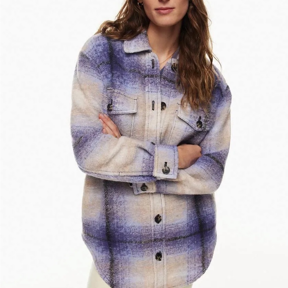 NWT Wilfred Free Women's The Ganna Shirt Jacket in Elaine Light VL size XS